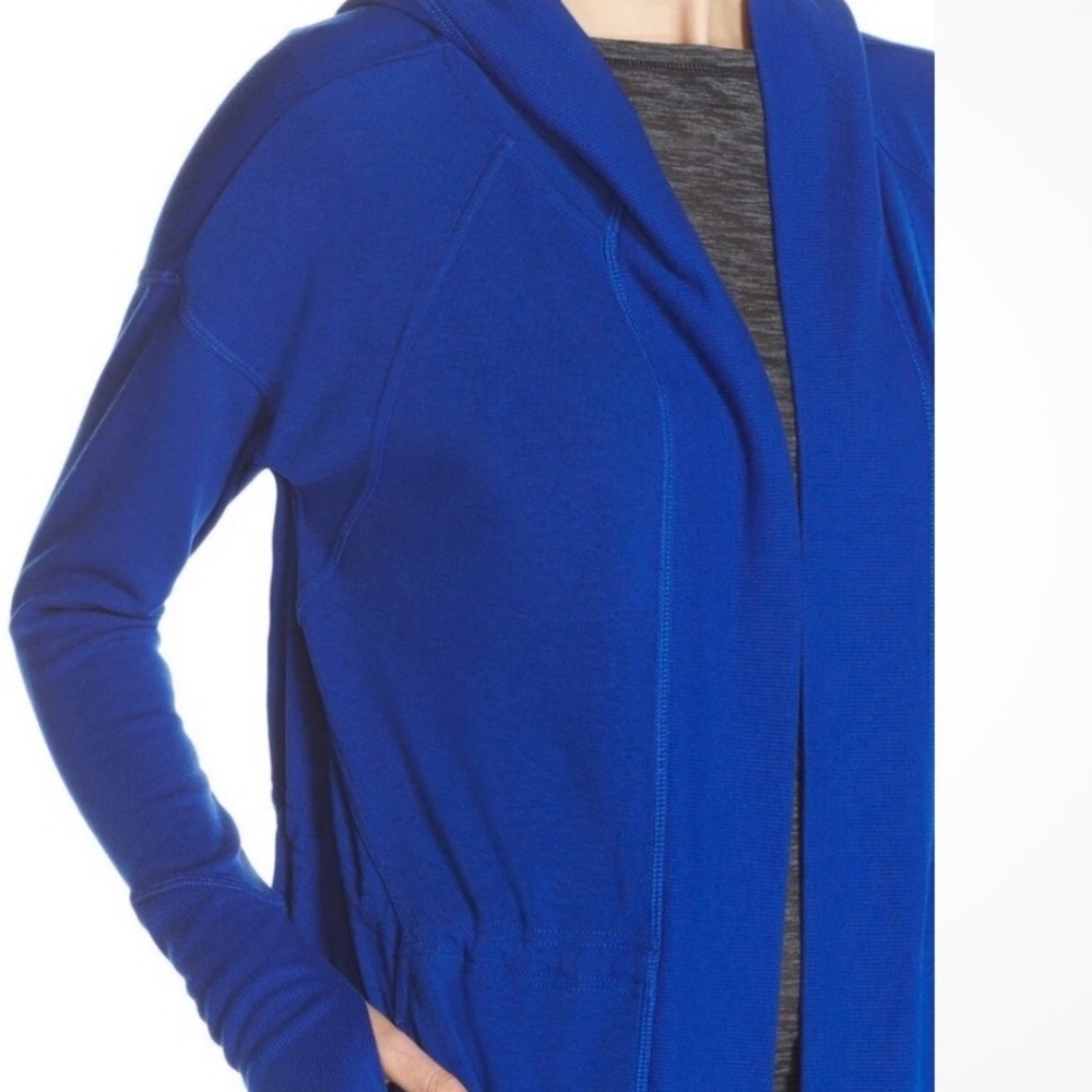 Zella‎ Vibrant Blue Hooded Cardigan